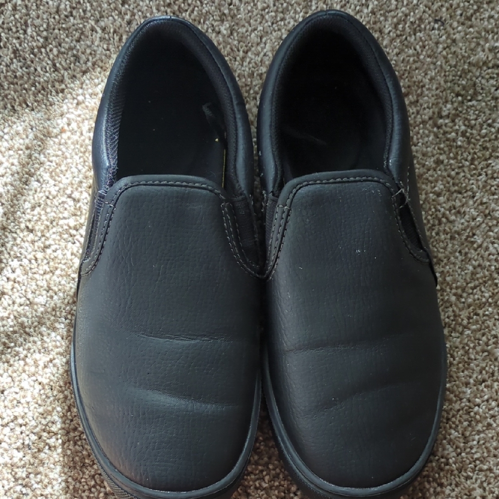 Womens Black Non Slip Slip-On Casual Shoes